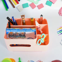 6-Compartment Desk Organizer – Multi-Function Storage for Tissue, Stationery, Remote & Mobile (Home/Office)