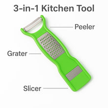 Supermom 3-in-1 Multi-Functional Stainless Steel Vegetable & Fruit Peeler (1 Pc)