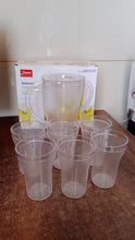 Apex Unbreakable Lemon Jug Set with 6 Glasses – 1200ML Jug + 300ML Glasses Approx