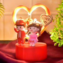 Cute Romantic Couple Love Showpiece with Heart Frame (1 Pc)
