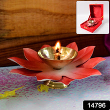 Lotus Shaped Brass Oil Diya